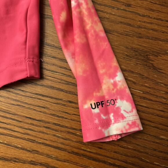 Hurley Swim Shirt Size 12M Girls Baby Infant longsleeve Sun Block UPF 50 (4) - Picture 3 of 7